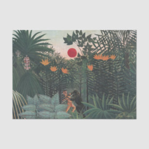 Rousseau - Tropische Landschaft, Indianer und Gori Seidenpapier