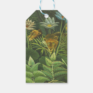 Rousseau Tropischer Jungle Löwenmalerei Geschenkanhänger