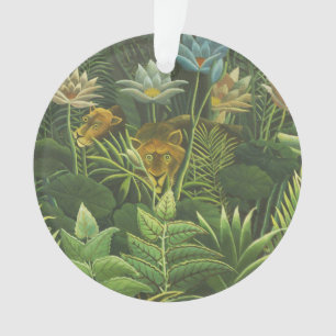 Rousseau Tropischer Jungle Löwenmalerei Ornament