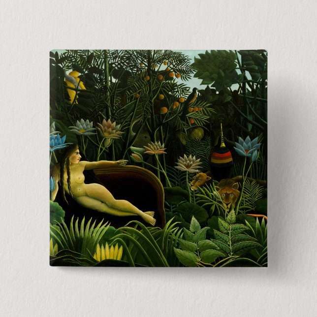 Rousseaus „The Dream“-Knopf Button (Vorderseite)