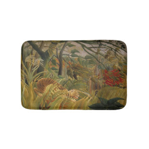 Rousseaus Tiger-Kunstbadematte Badematte