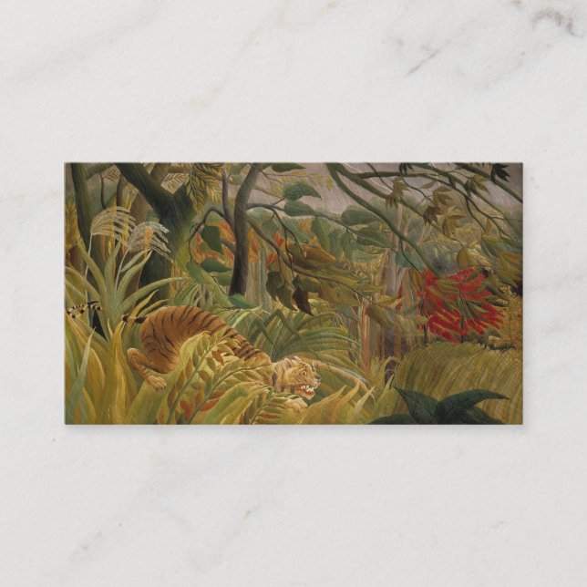 Rousseaus Tiger-Visitenkarten Visitenkarte (Vorderseite)
