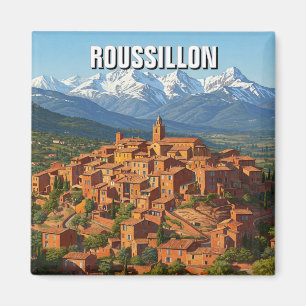 Roussillon France Travel Magnet