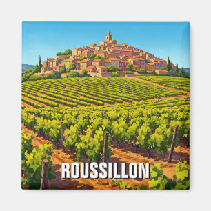 Roussillon France Travel Magnet
