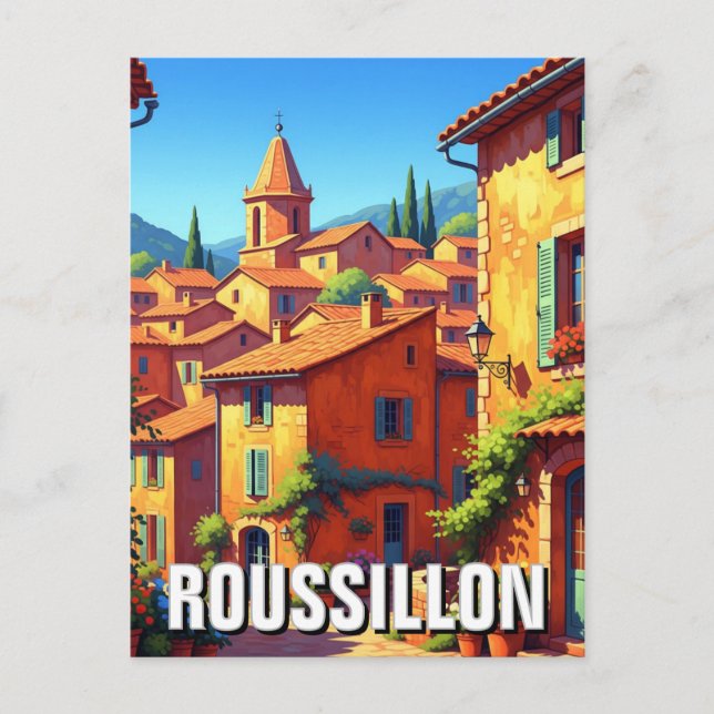 Roussillon Frankreich Postkarte (Vorderseite)