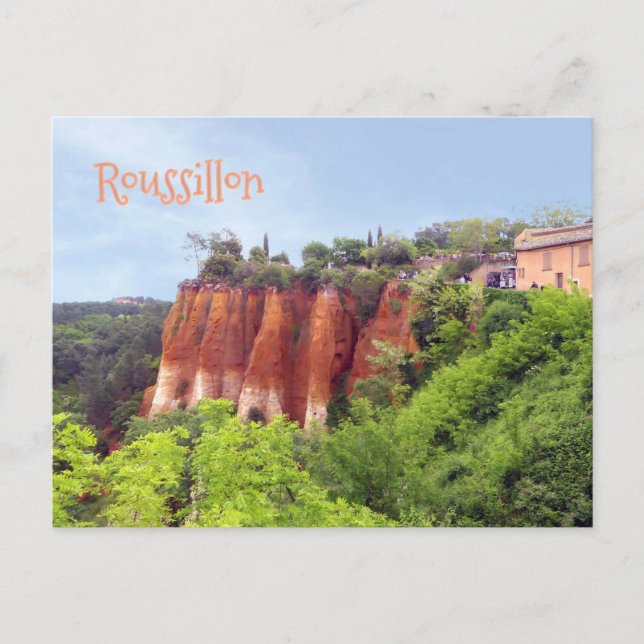 ROUSSILLON, FRANKREICH POSTKARTE (Vorderseite)