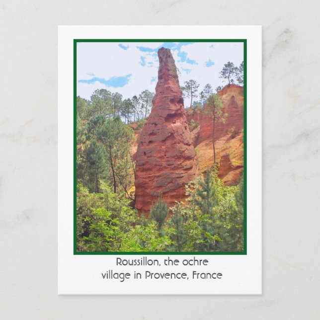 ROUSSILLON, OCKERDORF, PROVENCE, FRANKREICH POSTKARTE (Vorderseite)