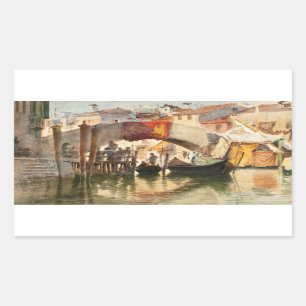 Roussoff’s Venedig-Aufkleber Rechteckiger Aufkleber