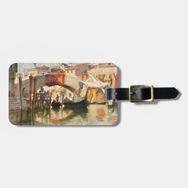 Roussoffs Venedig-Gewohnheits-Gepäckanhänger Gepäckanhänger (Vorderseite horizontal)