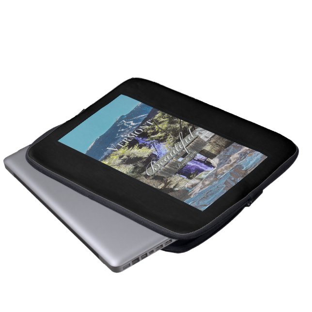 Route 100, Vermont Laptopschutzhülle (Vorne Knopf)