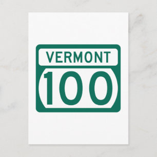 Route 100, Vermont, USA Postkarte