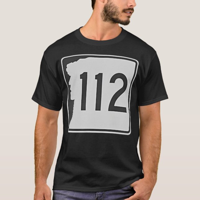 Route 112 Kancamagus Autobahn Zeichen T-Shirt (Vorderseite)