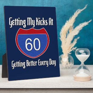 Route 60. Geburtstag Fotoplatte