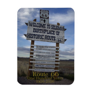 Route 66 - 100 - 100 Jahre alt 1026 - 2026 Magnet
