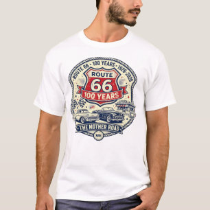 Route 66 100 Jahre 1926–2026 Vintage Herren T-Shir T-Shirt