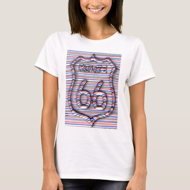 route 66 3d line t-shirt (Vorderseite)
