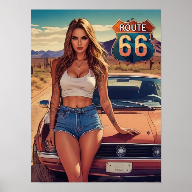 ROUTE 66 A TRAAM POSTER (Vorne)