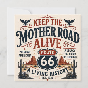 Route 66 American Eagle Desert-Erbe Karte