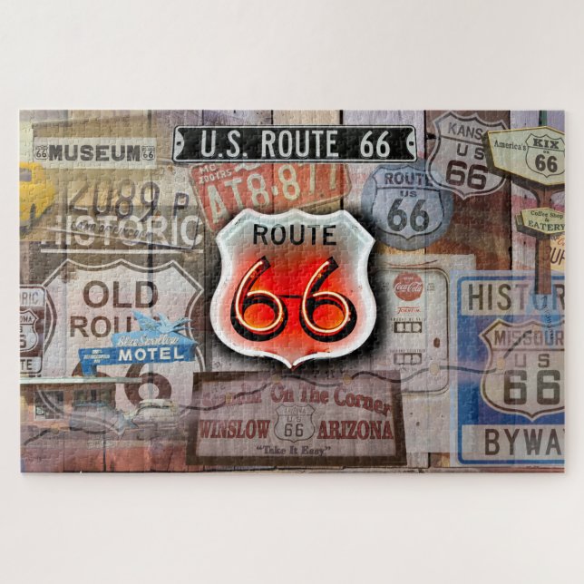Route 66 Americas Main Street Puzzle (Horizontal)