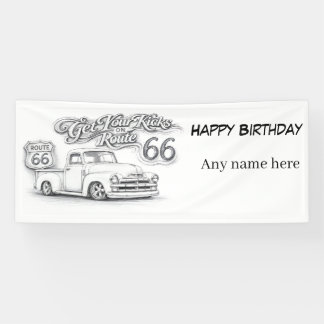 Route 66 anpassbares Banner