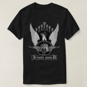 Route 66 Artists United V-8 T - Shirt