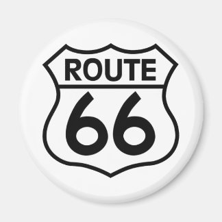 Route 66 Autobahn Unterkunft Bekleidung & Geschenk Magnet