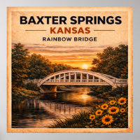 Route 66 Baxter Springs Regenbogenbrücke