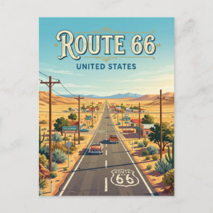 Route 66 bei Seligman Arizona Postkarte