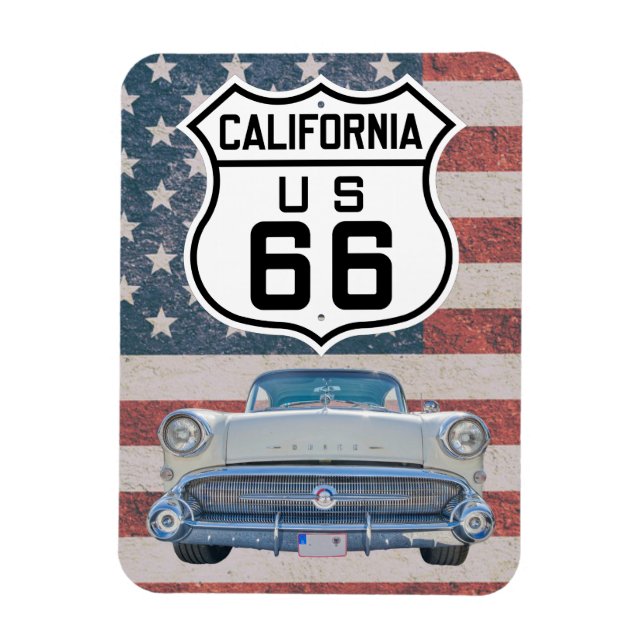 Route 66 California Magnet (Vertikal)