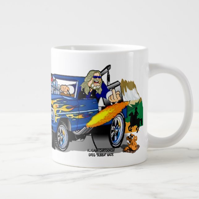 Route 66 Cartoon Tasse Riesenkaffee (Rechts)