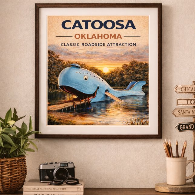 Route 66 Catoosa Oklahoma Wasserfront-Erbe Poster (Von Creator hochgeladen)