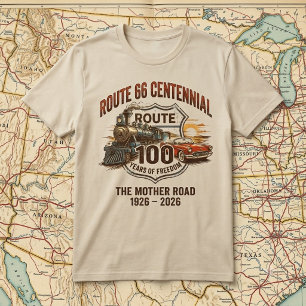 Route 66 Centennial 100 Jahre Freiheit Vintage T-Shirt