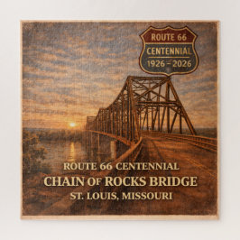 Route 66 Centennial Bridge Spielnacht-Geschenk Puzzle