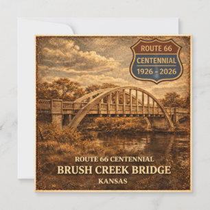 Route 66 Centennial Brush Creek Bridge Karte