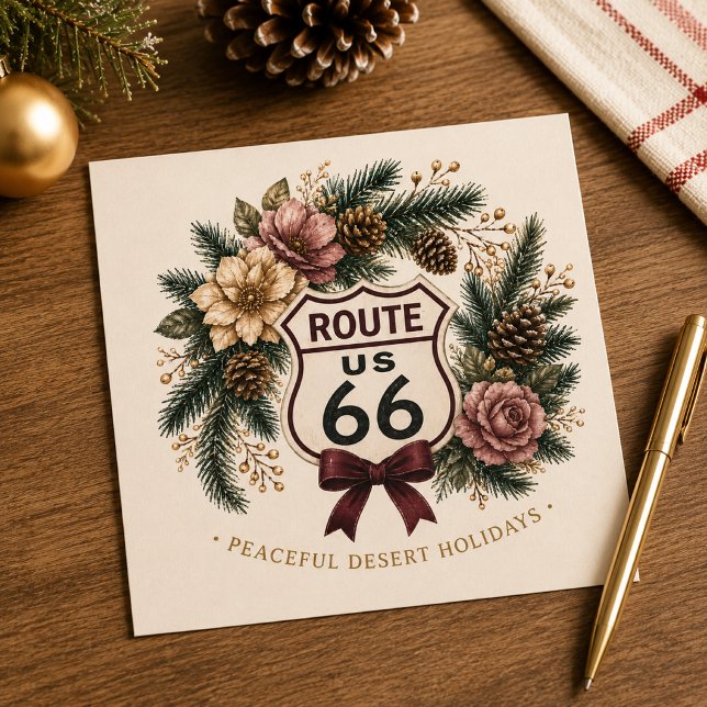 Route 66 Centennial Desert Rose Wintergruß (Von Creator hochgeladen)