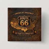 Route 66 Centennial Highway Americana Abzeichen Ku