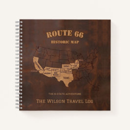 Route 66 Centennial-Karten-Reisejournal Notizbuch