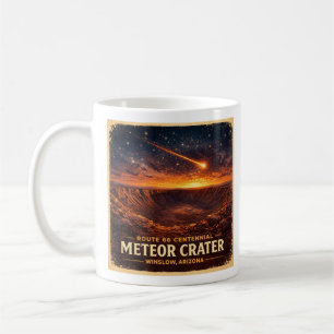 Route 66 Centennial Meteor Krater Atmosphäre Kaffeetasse