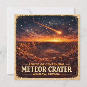 Route 66 Centennial Meteoritenkrater Horizont Einladung