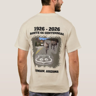 Route 66 Centennial Oatman, Arizona Zurück T-Shirt