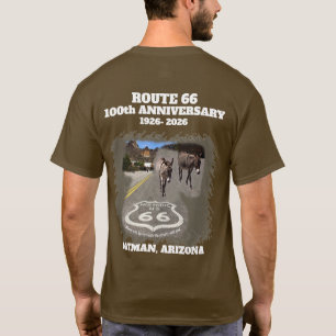 Route 66 Centennial Oatman Arizona Zurück T-Shirt