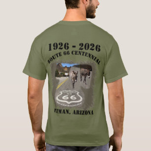 Route 66 Centennial Oatman, Arizona Zurück T-Shirt
