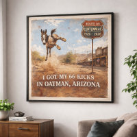 Route 66 Centennial Oatman Esel Reise Kunst