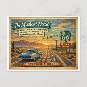 Route 66 Centennial-Serie (3 von 6) Postkarte