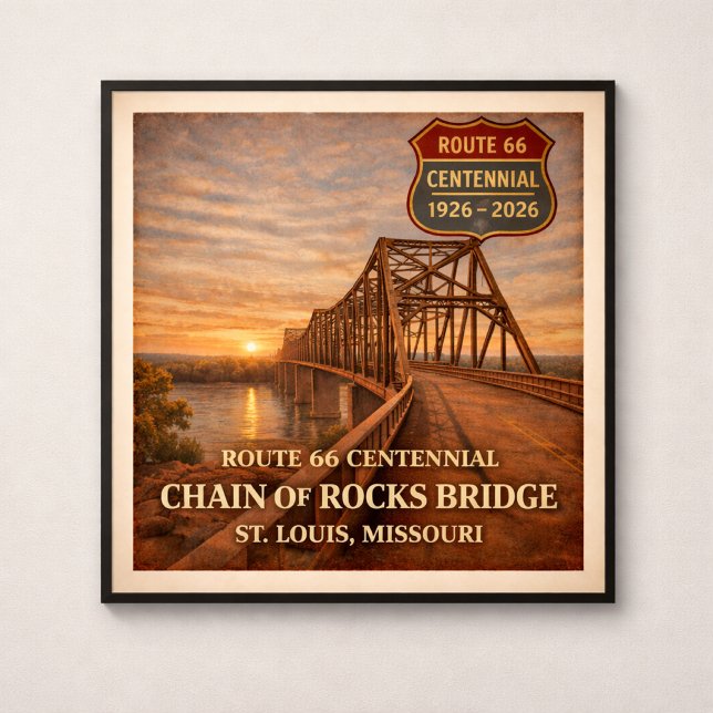 Route 66 Chain of Rocks Bridge Poster (Von Creator hochgeladen)