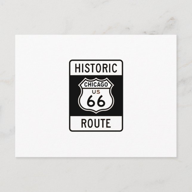 Route 66 Chicago Postkarte (Vorderseite)