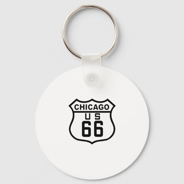 Route 66 Chicago Schlüsselanhänger (Vorderseite)