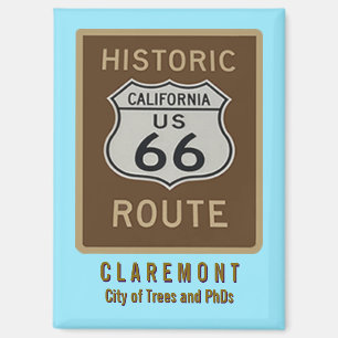 Route 66 Claremont Kühlschrankmagnet Magnet
