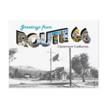 Route 66 Claremont Postkarte
