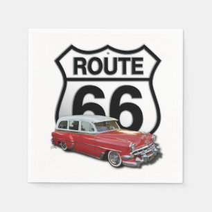 Route 66 Classic Car Serviette